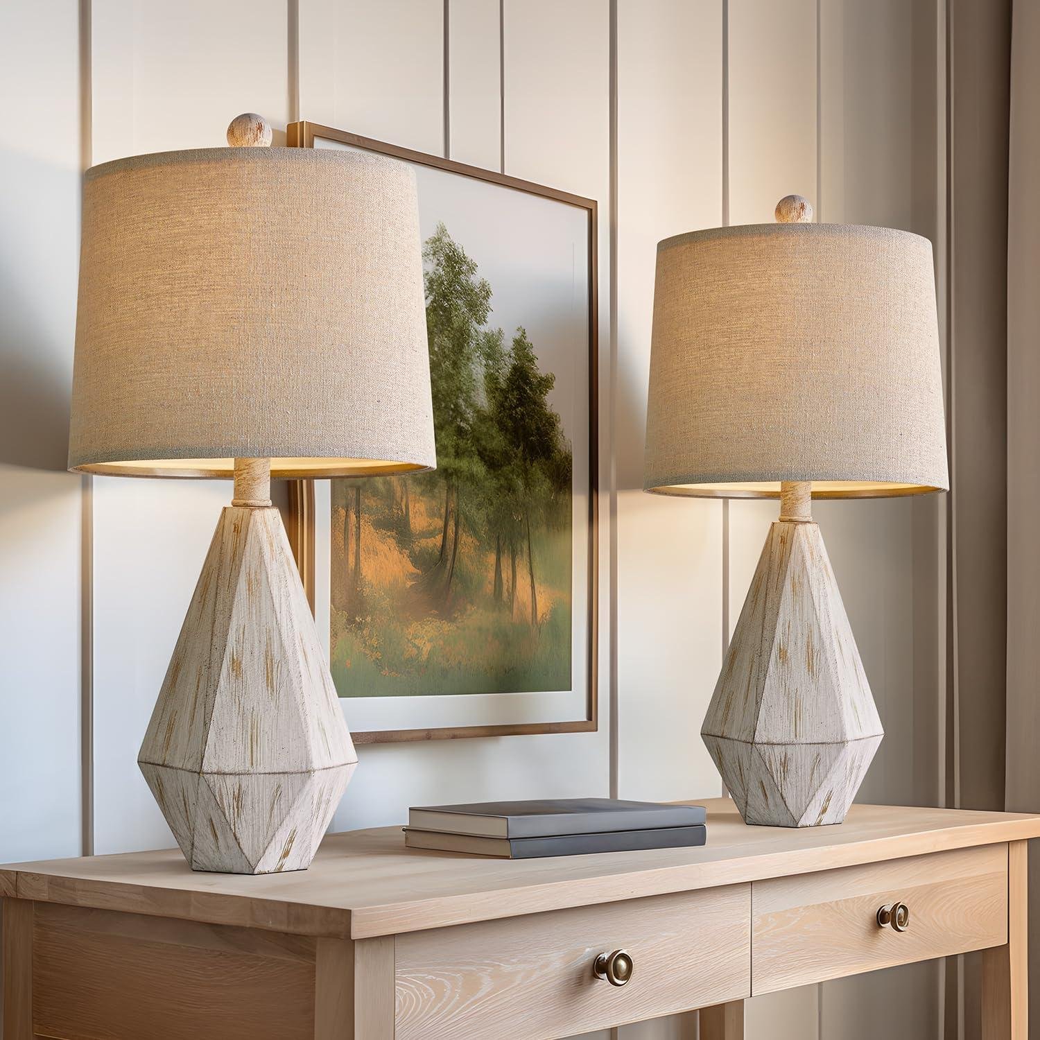 Our Thoughtful Review: pokat Rustic Table Lamp Set for Cozy Spaces