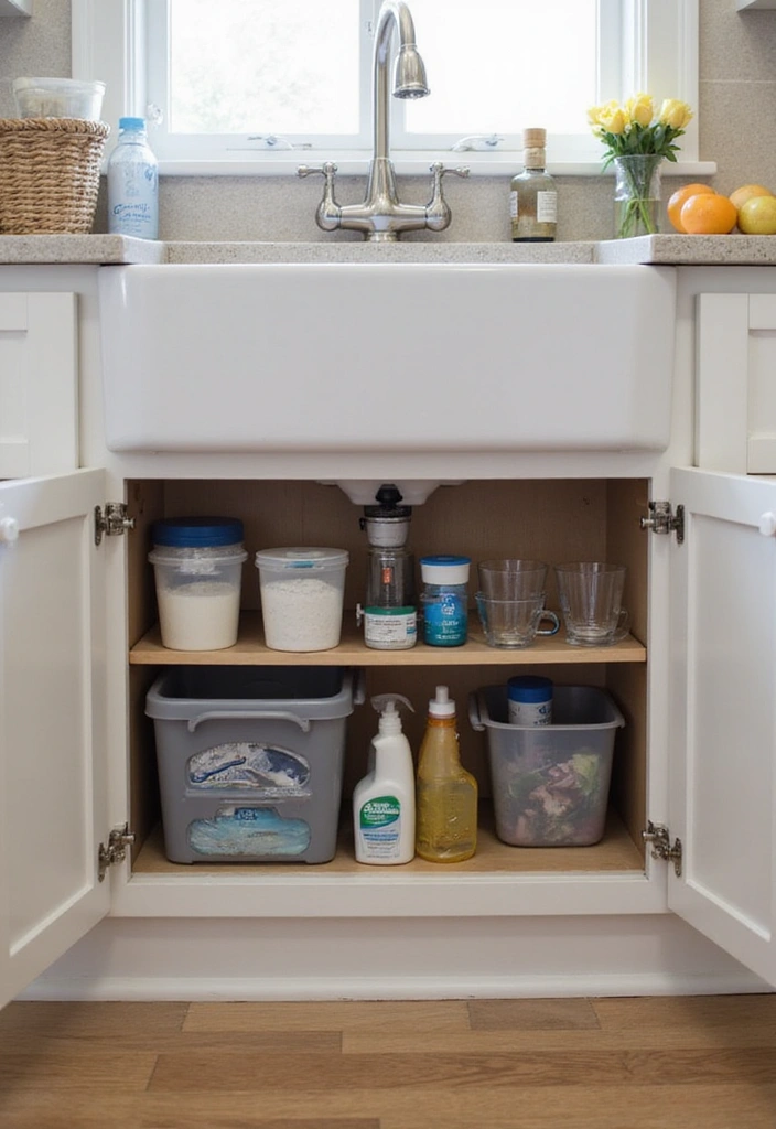 10 Modern Kitchen Organization Hacks That Will Change Your Cooking Game Forever! - 6. Under-Sink Storage Solutions