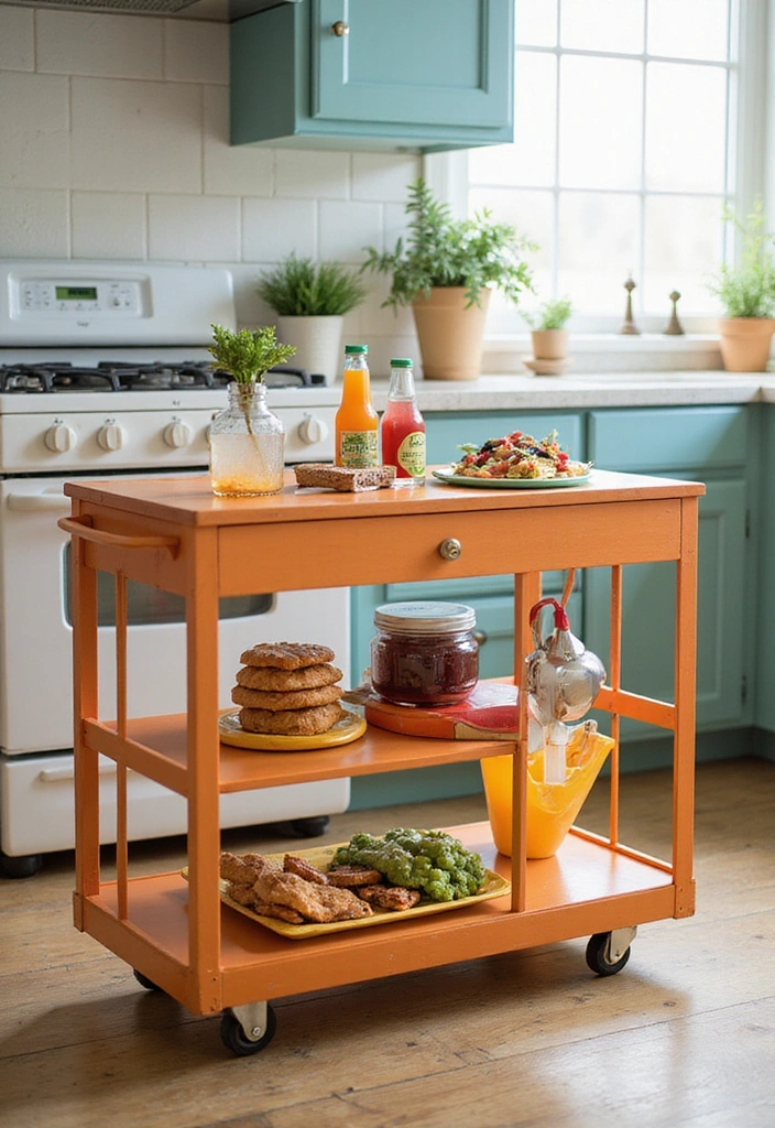 10 Modern Kitchen Organization Hacks That Will Change Your Cooking Game Forever! - 8. Rolling Carts for Flexible Storage