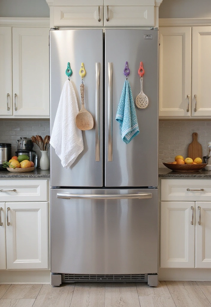 10 Modern Kitchen Organization Hacks That Will Change Your Cooking Game Forever! - 9. Magnetic Hooks for Extra Hanging Space