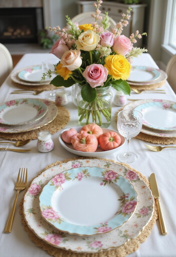 10 Stunning Seasonal Table Settings That Will Wow Your Guests (You Won't Believe #4!) - 1. Spring Awakening: Floral Fantasy