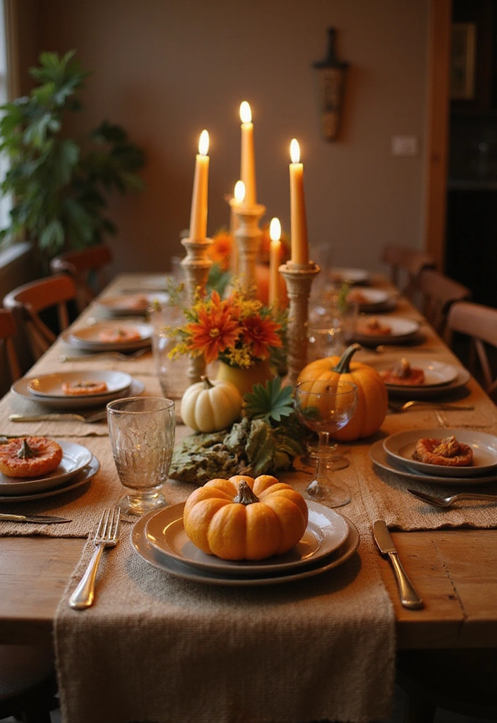 10 Stunning Seasonal Table Settings That Will Wow Your Guests (You Won't Believe #4!) - 3. Autumn Harvest: Rustic Elegance