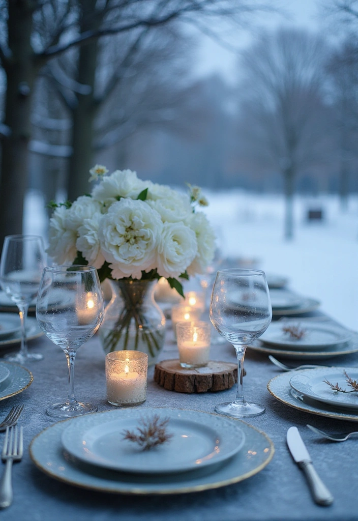 10 Stunning Seasonal Table Settings That Will Wow Your Guests (You Won't Believe #4!) - 4. Winter Wonderland: Sparkling Sophistication