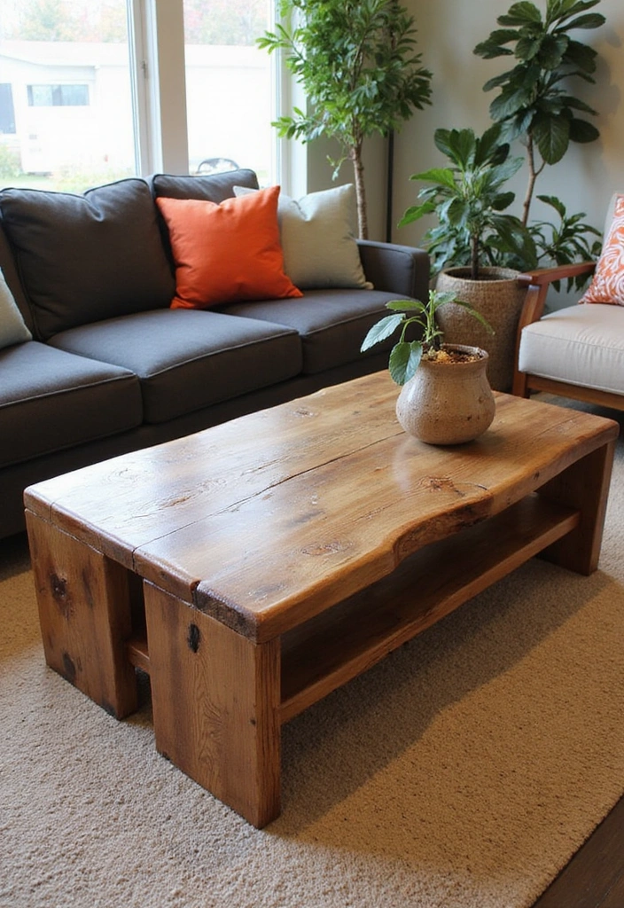10 Stunning Sustainable Home Furnishings That'll Elevate Your Space (You Won't Believe #4!) - 1. Reclaimed Wood Coffee Table