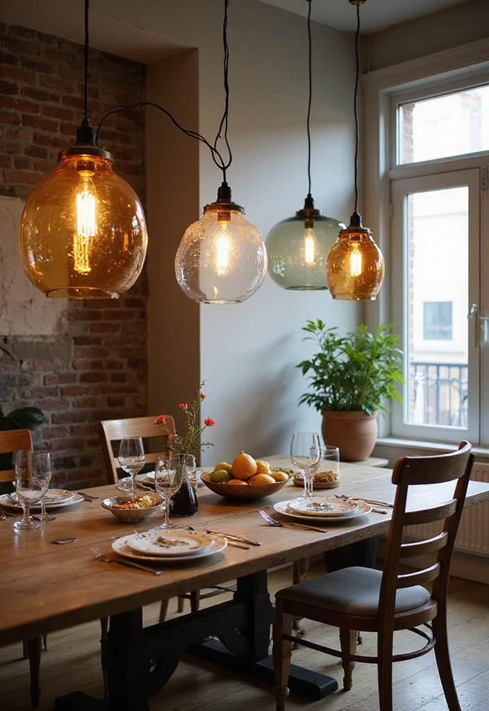10 Stunning Sustainable Home Furnishings That'll Elevate Your Space (You Won't Believe #4!) - 7. Recycled Glass Lighting Fixtures
