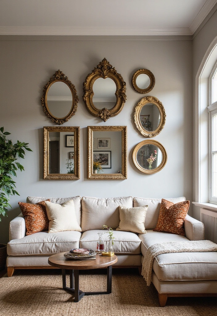12 Bohemian Style Accessories That Will Transform Your Space Into a Cozy Oasis! - 5. Vintage-Inspired Mirrors