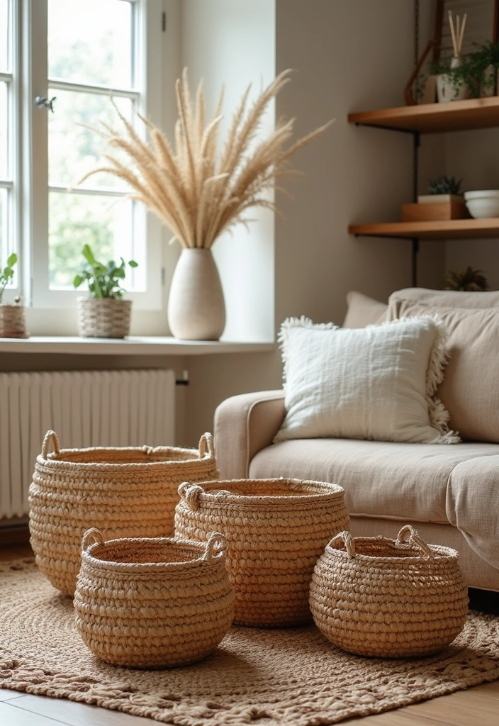12 Bohemian Style Accessories That Will Transform Your Space Into a Cozy Oasis! - 9. Woven Baskets