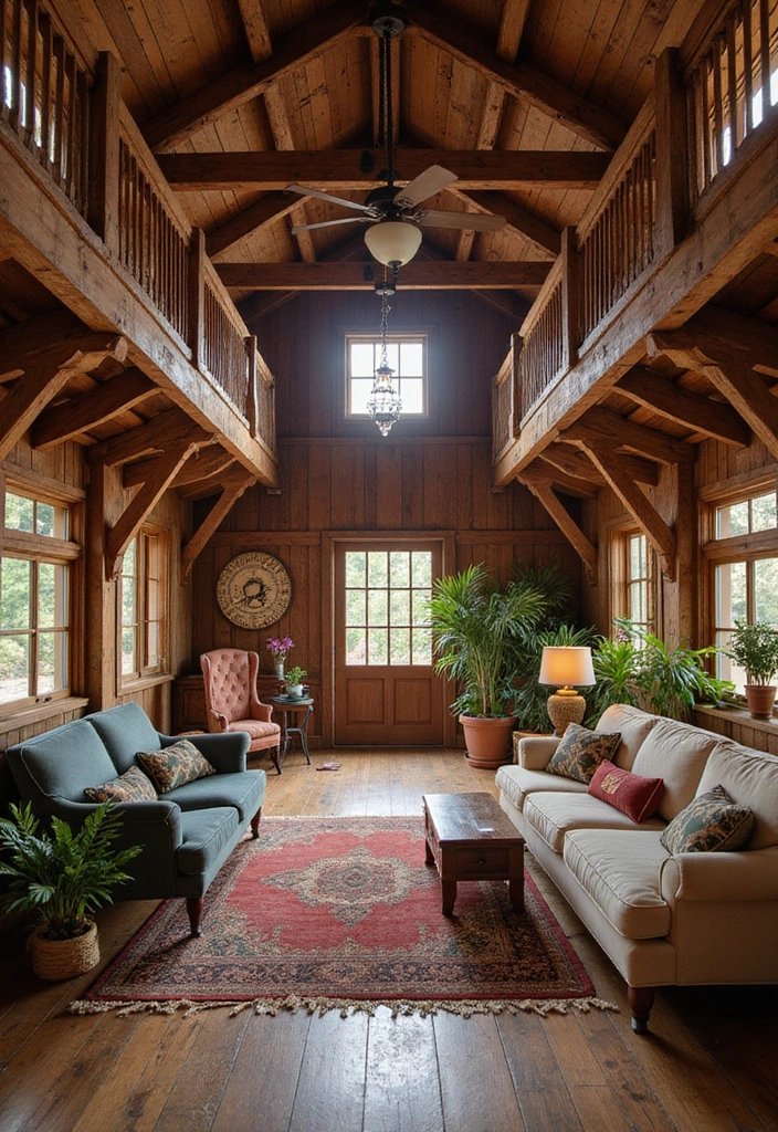 15 Stunning Modern Barndominium Designs You'll Want to Build Right Now! - 13. The Vintage-Inspired Barndominium