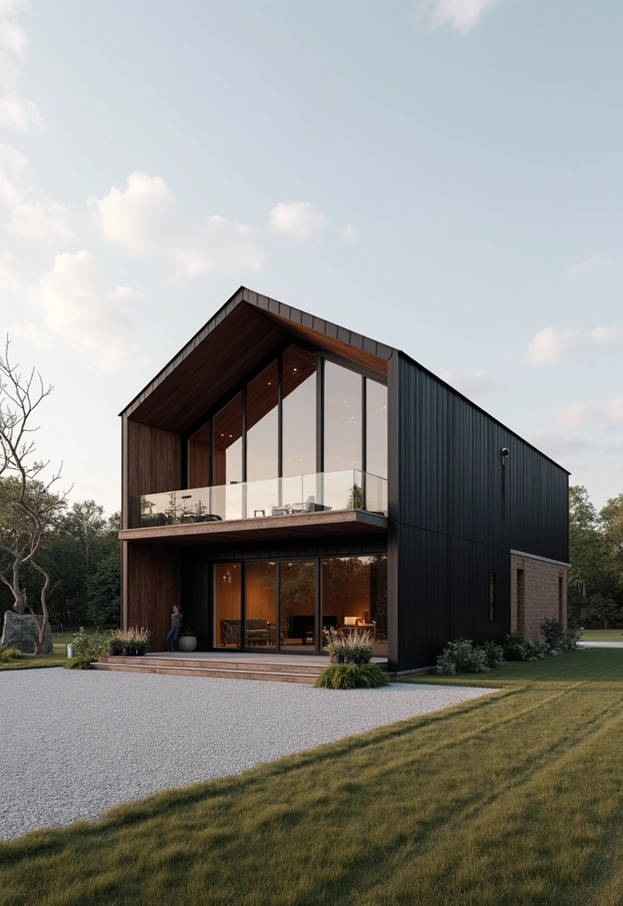 15 Stunning Modern Barndominium Designs You'll Want to Build Right Now! - 9. The Contemporary Barndominium