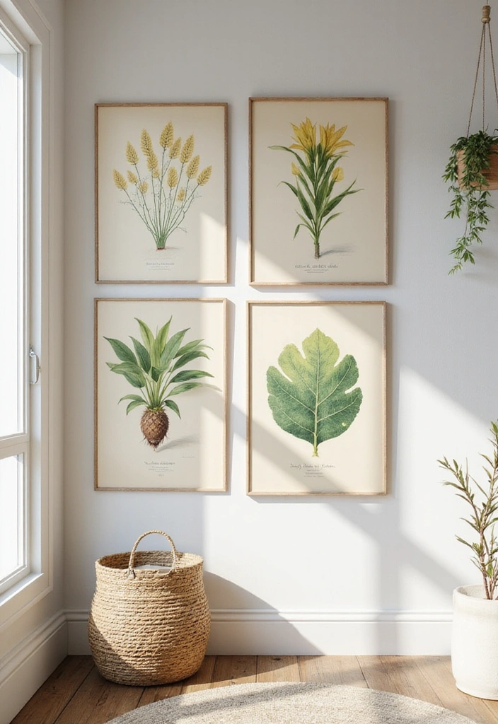 15 Stunning Vintage Wall Art Pieces That Will Instantly Elevate Your Decor! - 1. Retro Botanical Prints