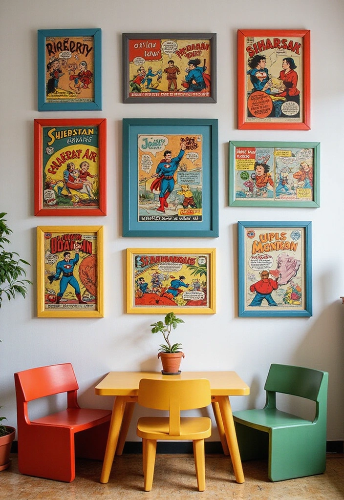 15 Stunning Vintage Wall Art Pieces That Will Instantly Elevate Your Decor! - 6. Retro Comic Book Art