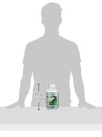 Eucalyptus Mint Scented Candle in Large Glass Apothecary Jar by Village Candle, 21.25 oz, Green. - Image 3