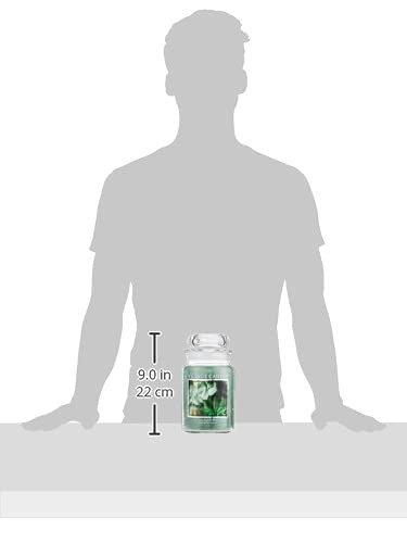 21uqIHLApwL._SL500_.jpg Eucalyptus Mint Scented Candle in Large Glass Apothecary Jar by Village Candle, 21.25 oz, Green. - Image 3