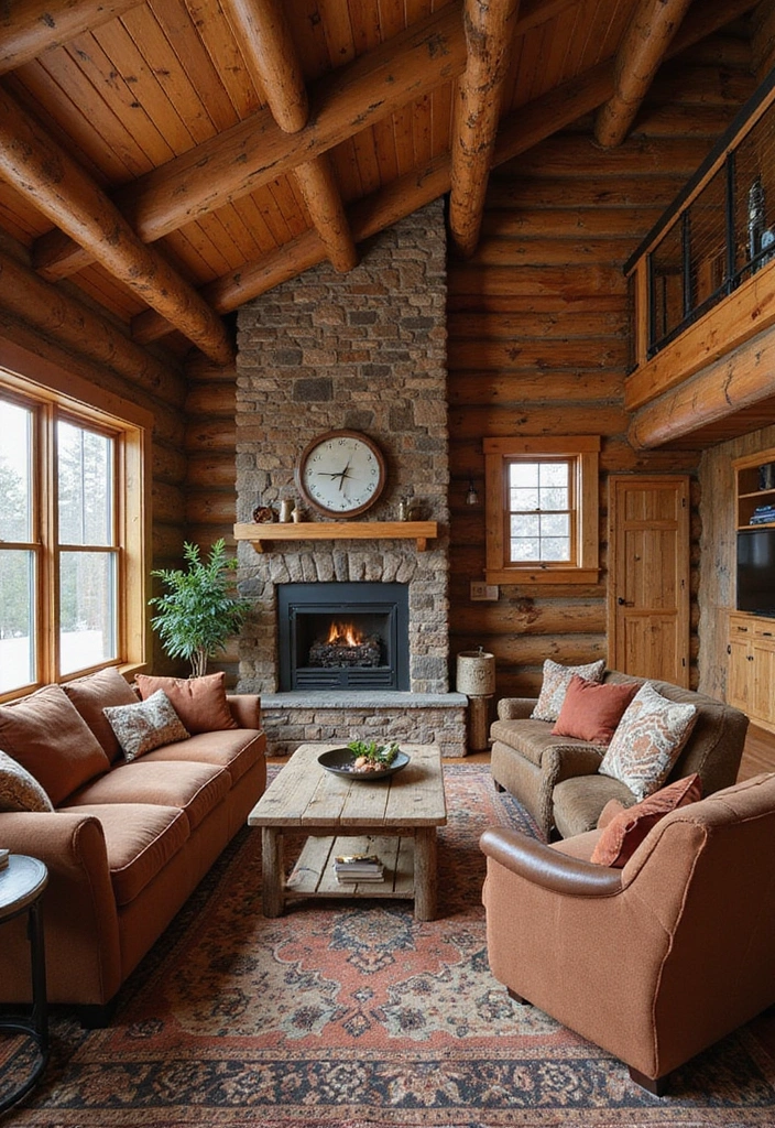 25 Cozy Cabin Decor Ideas That'll Make You Wish You Lived in the Smokies! - 1. Warm Wood Accents