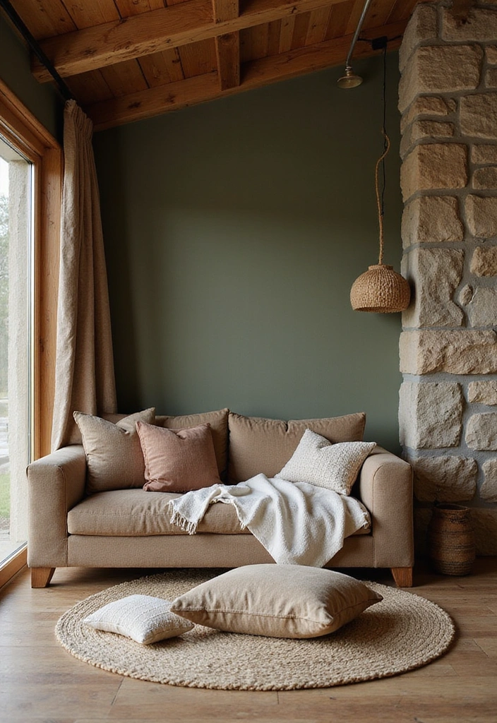 25 Cozy Cabin Decor Ideas That'll Make You Wish You Lived in the Smokies! - 2. Earthy Color Palette