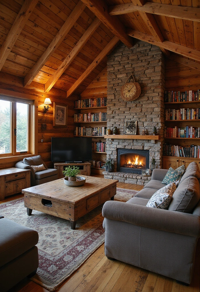 25 Cozy Cabin Decor Ideas That'll Make You Wish You Lived in the Smokies! - 20. Game and Entertainment Spaces