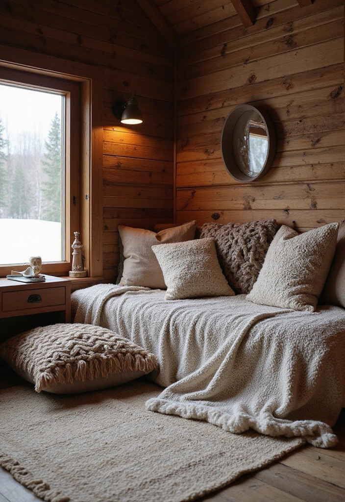 25 Cozy Cabin Decor Ideas That'll Make You Wish You Lived in the Smokies! - 3. Comfy Textiles
