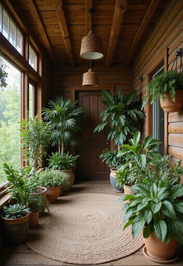 25 Cozy Cabin Decor Ideas That'll Make You Wish You Lived in the Smokies! - 7. Indoor Plants