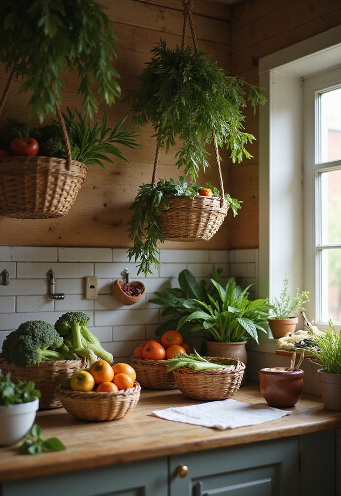 25 Creative Storage Solutions That Will Transform Your Cluttered Home! - 3. Hanging Baskets