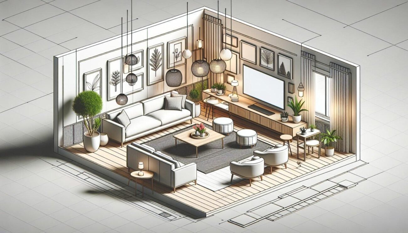 What are some tips for arranging furniture in a living room?