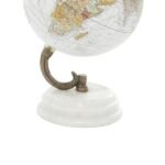 Deco 79 Marble Globe with White Base - 5" x 5" x 8" Elegant Decoration for Home or Office. - Image 4