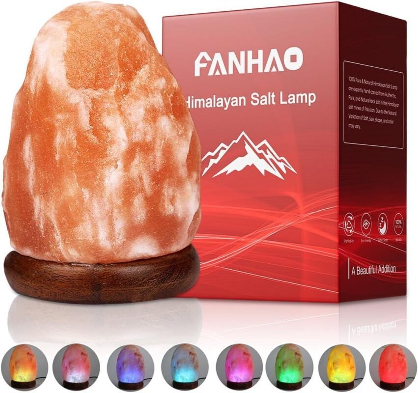 Our Honest Review of the FANHAO Himalayan Salt Lamp with Color Glow