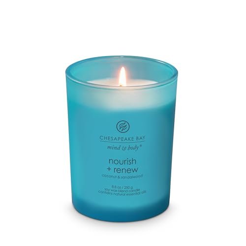 31Assx83QL._SL500_.jpg Chesapeake Bay® Candle Mind & Body Medium Jar Candle - Nourish + Renew (Coconut & Sandalwood) - Image 4