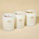 AVA CONCEPT Soy Candles with Healing Crystals: Amethyst, Amazonite, Sunstone. Aromas of Lavender, Jasmine, Coastal Breeze. 3-Piece Set for Positive Energy Gifts for Women, 3.5 oz Each. - Image 6