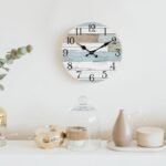 KECYET 8" Battery Operated Wall Clock: Silent, Non-Ticking Coastal Rustic Decor for Bathroom, Kitchen, Bedroom. - Image 7