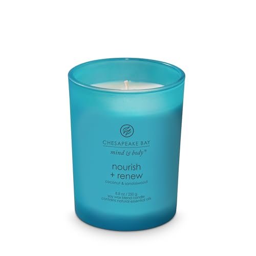 31YEVLw3EtL._SL500_.jpg Chesapeake Bay® Candle Mind & Body Medium Jar Candle - Nourish + Renew (Coconut & Sandalwood) - Image 5