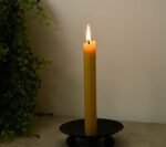 DEYBBY Handmade Dripless Beeswax Taper Candles – Set of 6 Brown Honeycomb Candles for Dinner Parties - Image 2