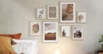 ArtbyHannah Stairway Gallery Wall Frame Set, Neutral Wood Decor, 8-Pack Assorted Sizes for Living Room, Entry - Image 8