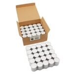 Stonebriar 100 Pack of Unscented White Tea Light Candles with 8-Hour Burn Time - 100 Count - Image 7