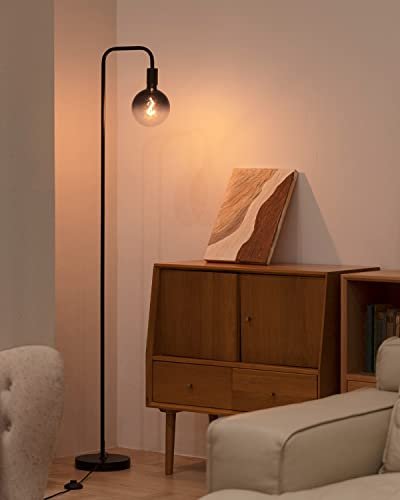 31qEOKDl8aL._SL500_.jpg ONEWISH Minimalist Industrial Floor Lamp with 6" Clear Glass Globe - Modern LED 1800K Ambient Light for Living Room & Office. - Image 8