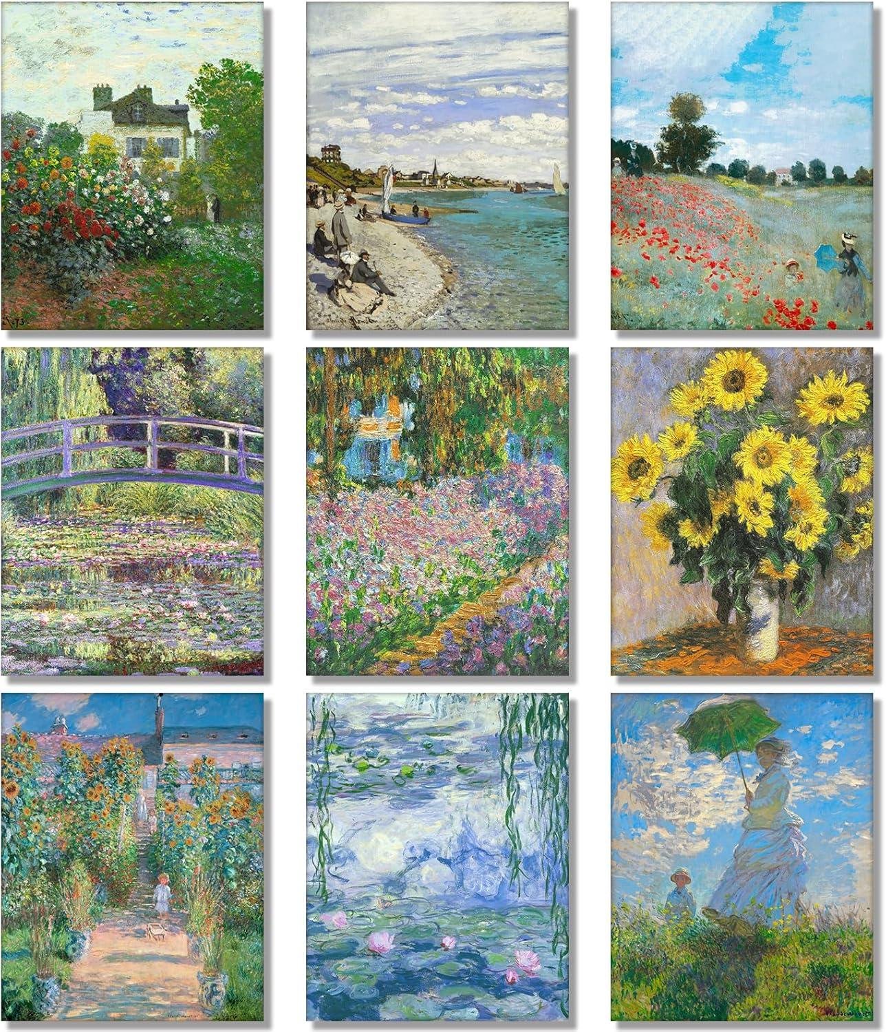 Bringing Monet’s Magic Home: Our Review of 9-Piece Water Lilies Art Prints