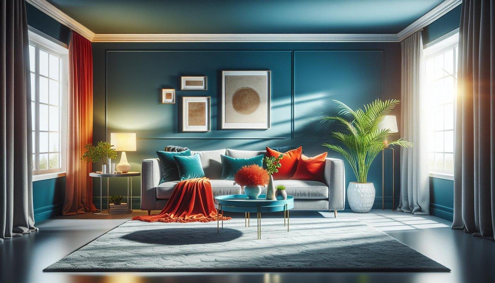 Can I mix warm and cool colors in my living room color palette?