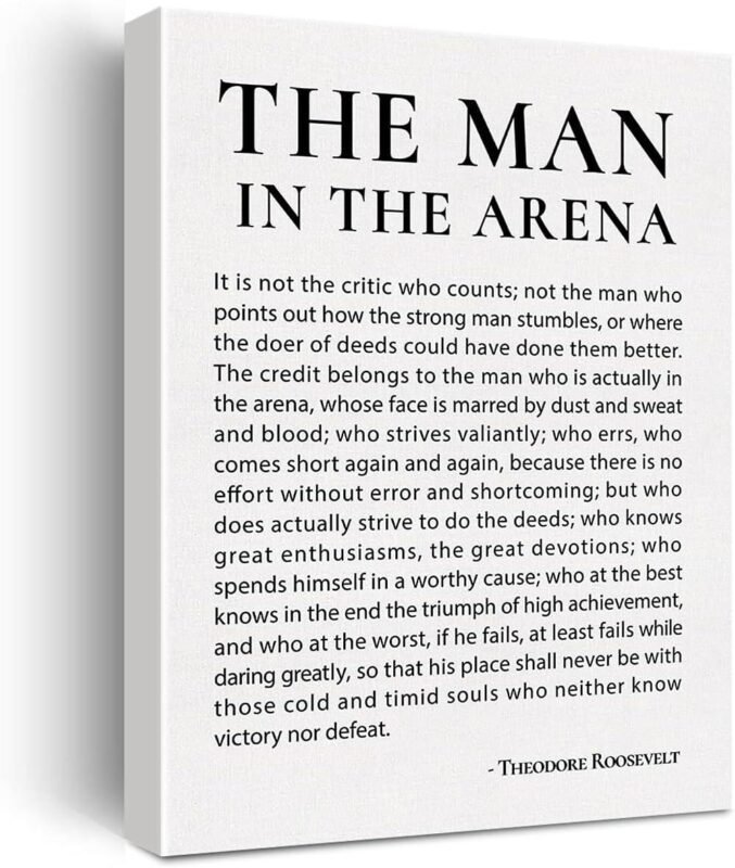 Our Review of JerLoe’s Inspiring “Man in the Arena” Print