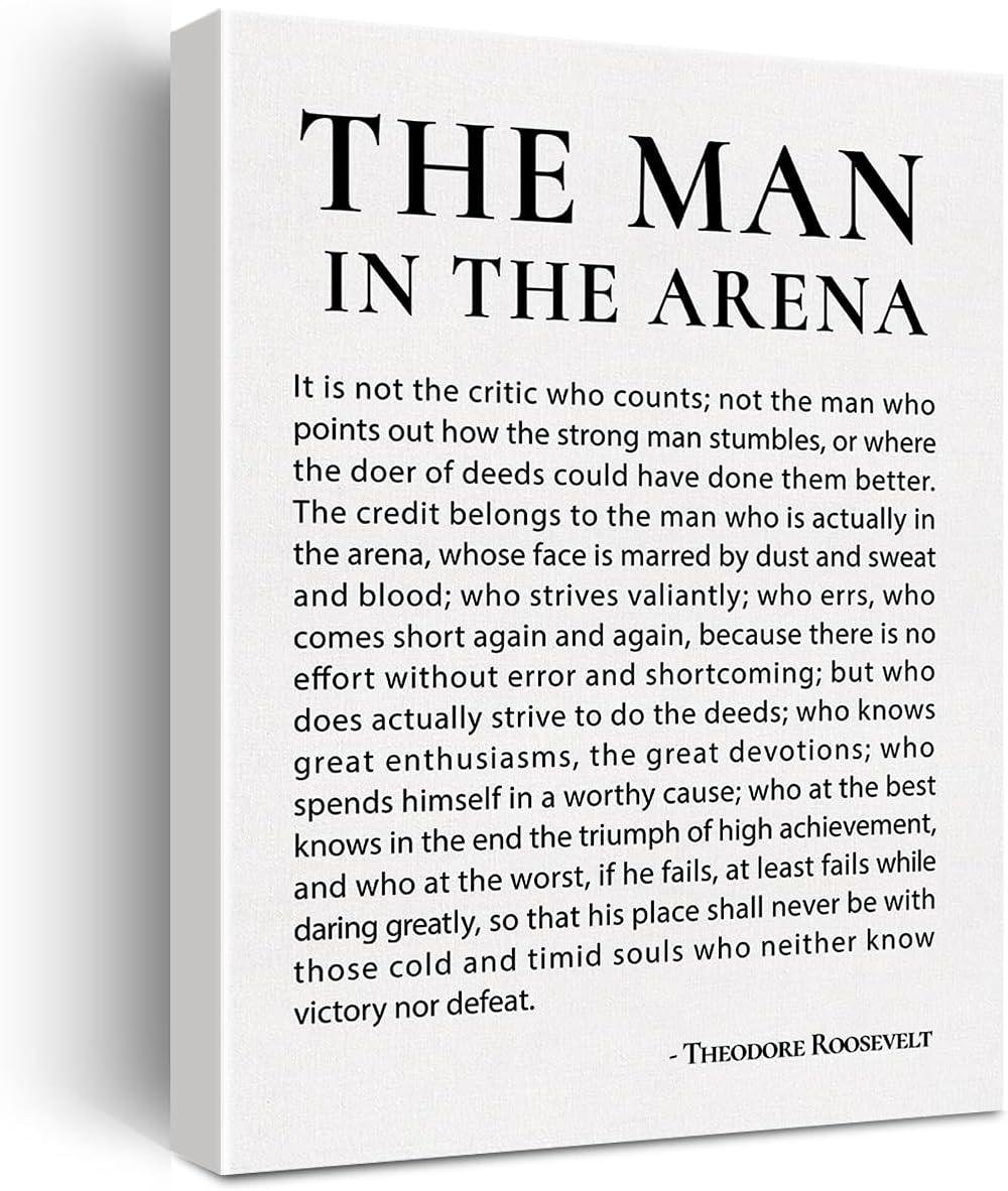 Our Review of JerLoe’s Inspiring “Man in the Arena” Print