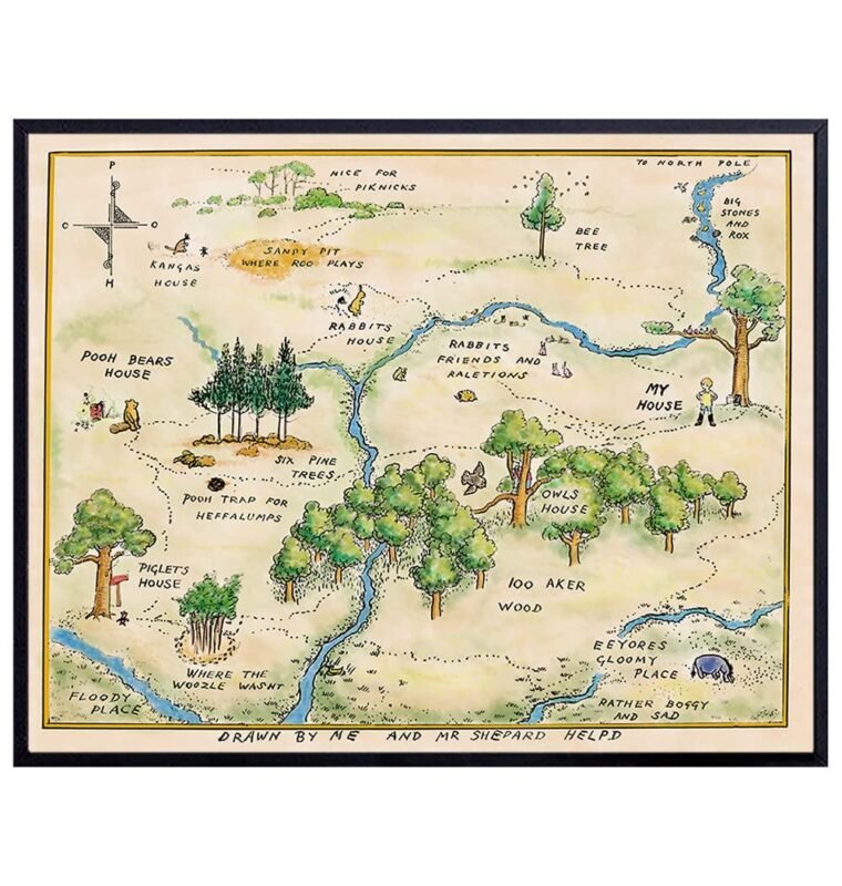 Our Review of the Classic Winnie Pooh Nursery Wall Art