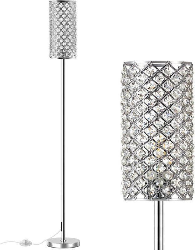 Our Review of Crystal Floor Lamps: Elegant Lighting with 3 CCT LEDs