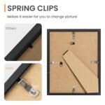 Upsimples 10-Pack Collage Picture Frames for Wall Mounting or Tabletop Display, Various Sizes 8x10, 5x7, 4x6, Black. - Image 6