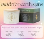 Taurus, Virgo, Capricorn Gifts: 12oz Crackling Wood Wick Candles with Healing Crystals – Perfect for Women! - Image 2