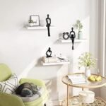 Prettidecor Gold Thinker Statue Set of 3 - Modern Abstract Resin Decor for Office, Living Room, Bedroom - Image 5