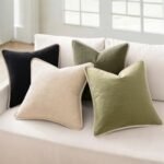 ANRODUO Set of 2 Olive Green Decorative Throw Pillow Covers, 18x18 Inch, Boho Farmhouse Style for Couch & Living Room. - Image 2