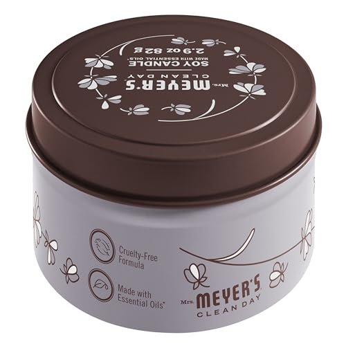 415tLSaUSmL._SL500_.jpg MRS. MEYER'S CLEAN DAY Lavender Soy Tin Candle, 12-Hour Burn Time, 2.9 Oz, Essential Oils. - Image 2