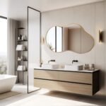 Dorlicecass 20"x36" Gold Asymmetrical Wall Mirror – Decorative Aviation Aluminum Frame for Bathroom, Bedroom & Entryway. - Image 3
