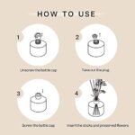Cocorrína Premium Reed Diffuser Set with Preserved Baby's Breath & Cashmere Vanilla - 6.7oz Home Fragrance. - Image 7