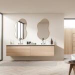 Dorlicecass 20"x36" Gold Asymmetrical Wall Mirror – Decorative Aviation Aluminum Frame for Bathroom, Bedroom & Entryway. - Image 2