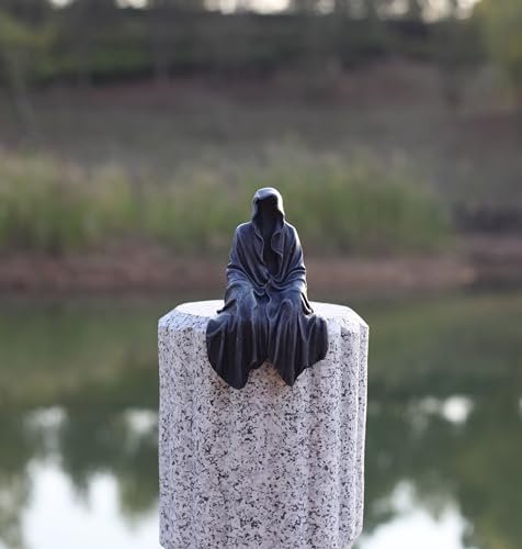 41Dk5SKU40L._SL500_.jpg SHOWFEICAT 5.1-Inch Gothic Resin Statue for Decor - Unique Mystic Design Fits Any Shelf - Image 7