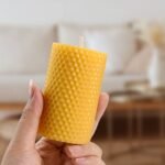 Set of 3 Handmade Beeswax Pillar Candles - Pure Beeswax Rolled for Gifts & Home Decor (2x3.4 in) - Image 9